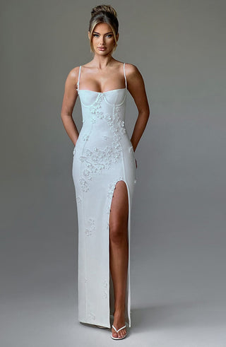 Dalary Maxi Dress - Ivory Lined - glavon