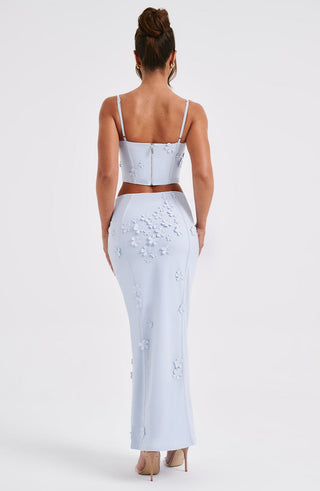 Dalary Maxi Skirt - Blue - glavon