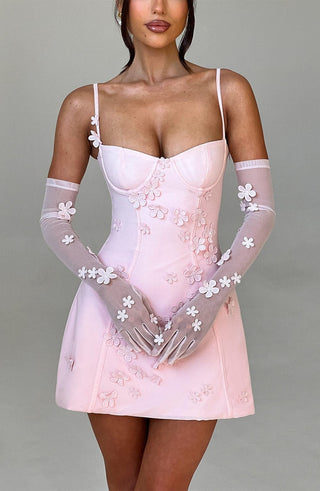 Dalary Mini Dress - Blush - glavon