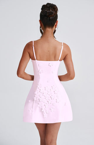 Dalary Mini Dress - Blush - glavon