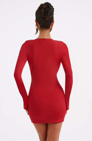 Danielle Mini Dress - Red - glavon