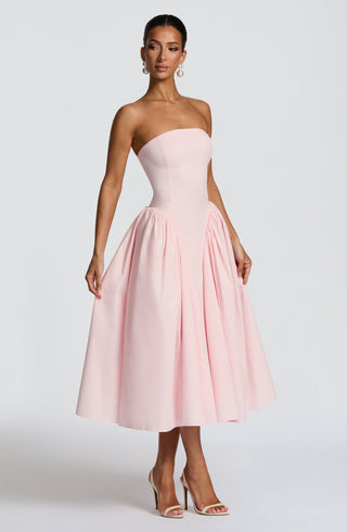 Darla Midi Dress - Blush - glavon