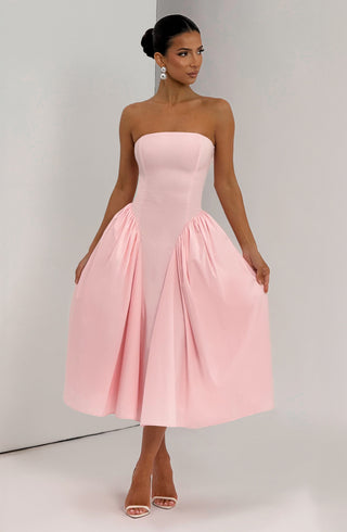 Darla Midi Dress - Blush - glavon