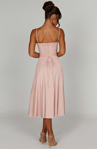 Deanna Midi Dress - Blush - glavon