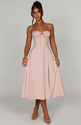 Deanna Midi Dress - Blush - glavon