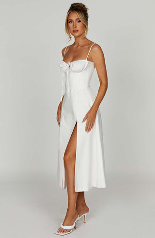Deanna Midi Dress - Ivory - glavon