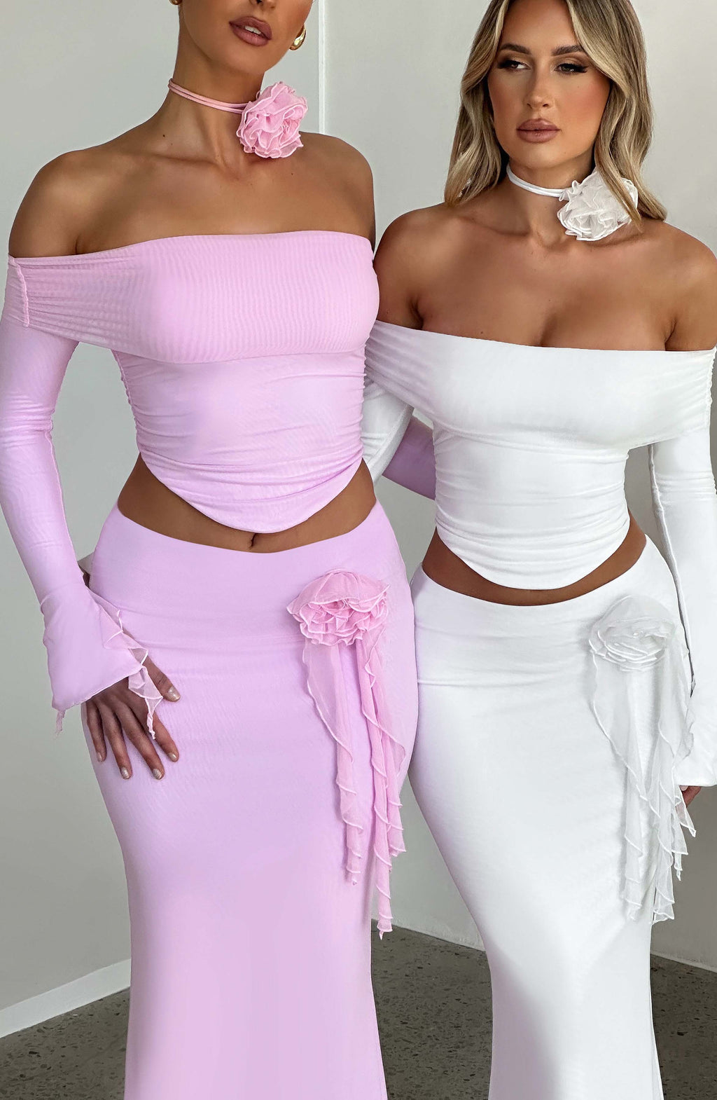 Deema Maxi Skirt - Ivory - Napalia