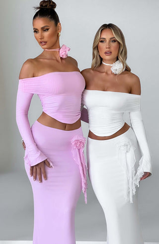 Deema Maxi Skirt - Pink - glavon