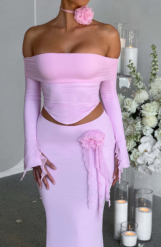 Deema Maxi Skirt - Pink - glavon