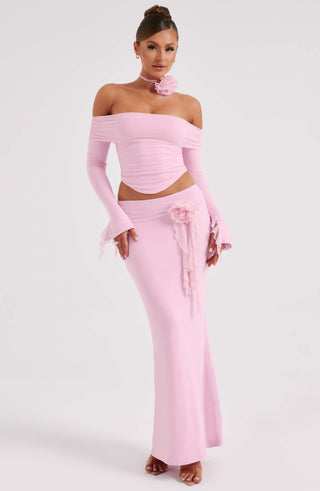 Deema Maxi Skirt - Pink - glavon