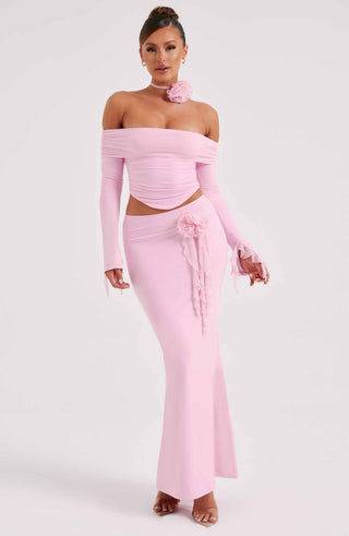Deema Maxi Skirt - Pink - glavon