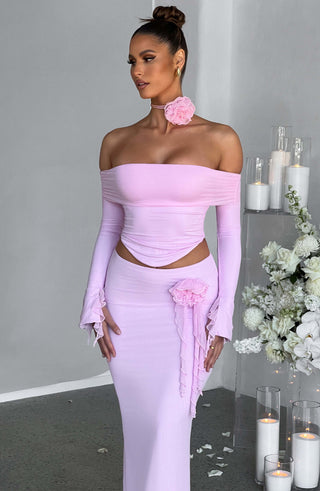 Deema Maxi Skirt - Pink - glavon