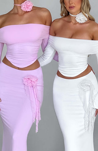 Deema Maxi Skirt - Pink - glavon