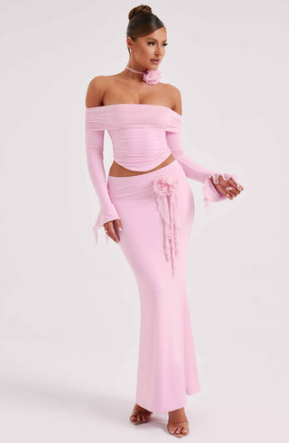 Deema Maxi Skirt - Pink - glavon