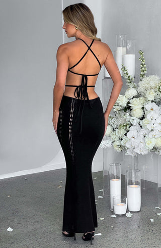 Delia Maxi Dress - Black - glavon
