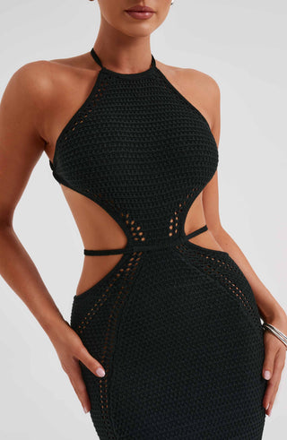 Delia Maxi Dress - Black - glavon