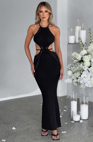 Delia Maxi Dress - Black - glavon