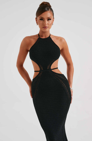 Delia Maxi Dress - Black - glavon