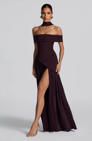 Delilah Maxi Dress - Plum - glavon