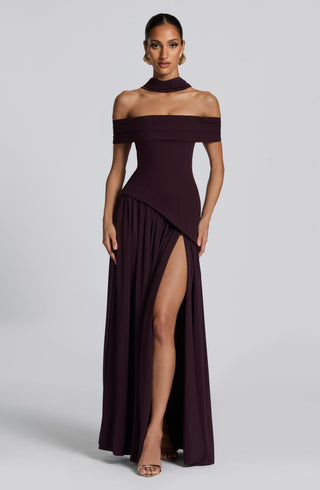 Delilah Maxi Dress - Plum - glavon