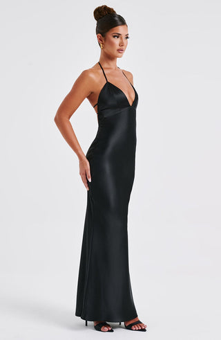 Delphine Maxi Dress - Black - glavon