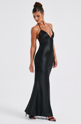 Delphine Maxi Dress - Black - glavon