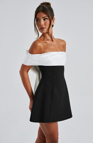 Delta Mini Dress - Black/White - glavon