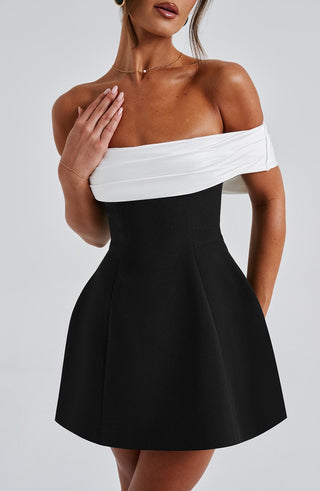 Delta Mini Dress - Black/White - glavon