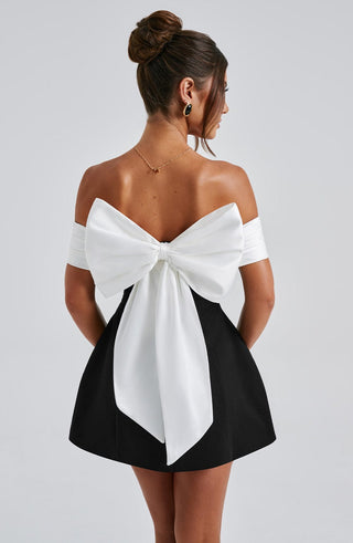 Delta Mini Dress - Black/White - glavon