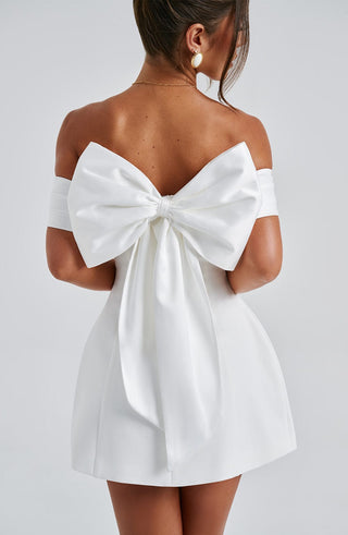 Delta Mini Dress - Ivory - glavon