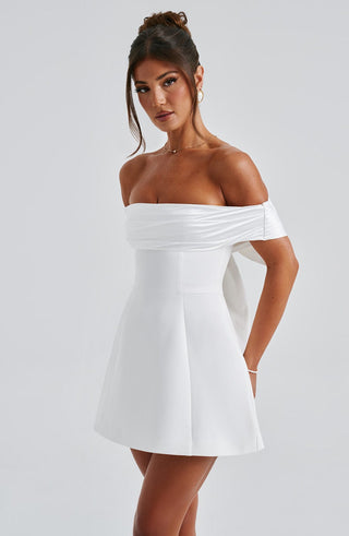 Delta Mini Dress - Ivory - glavon