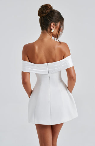 Delta Mini Dress - Ivory - glavon