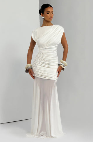 Demelza Maxi Dress - Ivory - glavon