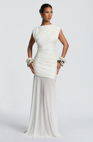 Demelza Maxi Dress - Ivory - glavon