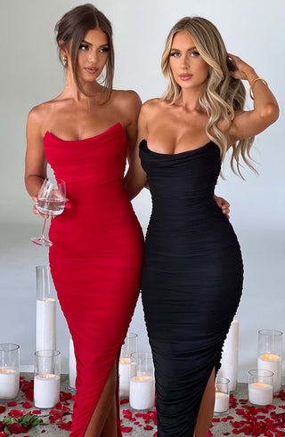 Demi Maxi Dress - Black - glavon
