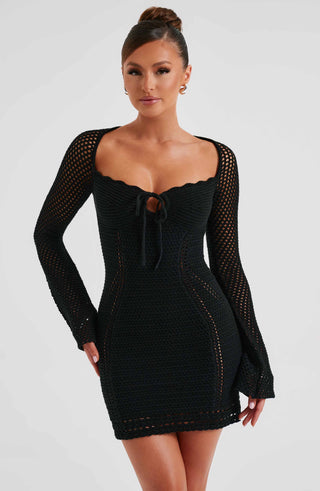 Dezi Mini Dress - Black - glavon