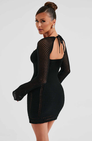 Dezi Mini Dress - Black - glavon