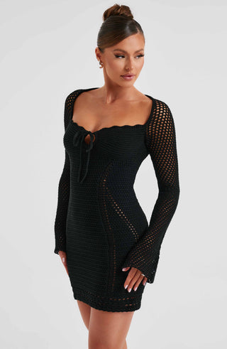 Dezi Mini Dress - Black - glavon