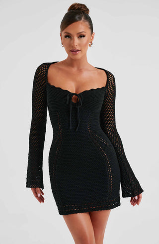 Dezi Mini Dress - Black - glavon