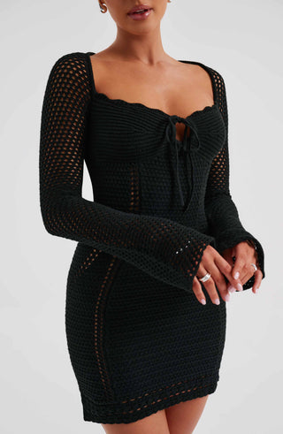 Dezi Mini Dress - Black - glavon