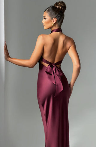 Dimitra Maxi Dress - Burgundy - glavon