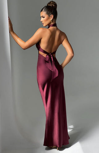 Dimitra Maxi Dress - Burgundy - glavon