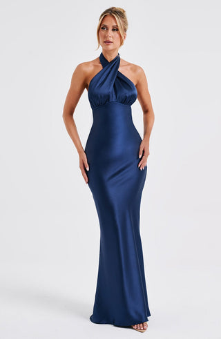 Dimitra Maxi Dress - Navy - glavon