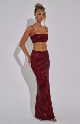 Dimity Top - Wine - glavon