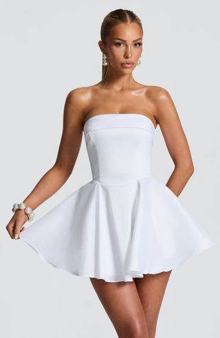 Dionne Mini Dress - Ivory - glavon