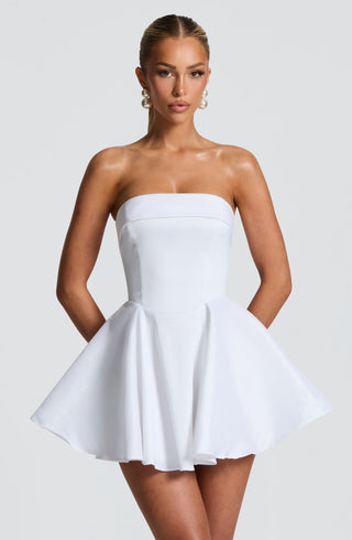 Dionne Mini Dress - Ivory - glavon