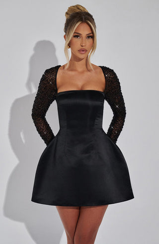 Dolly Mini Dress - Black - glavon
