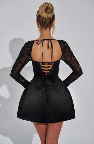 Dolly Mini Dress - Black - glavon