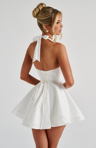 Doris Mini Dress - Ivory - glavon