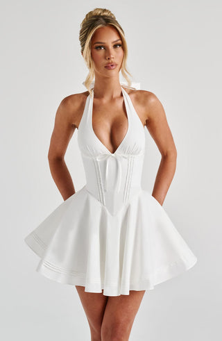 Doris Mini Dress - Ivory - glavon